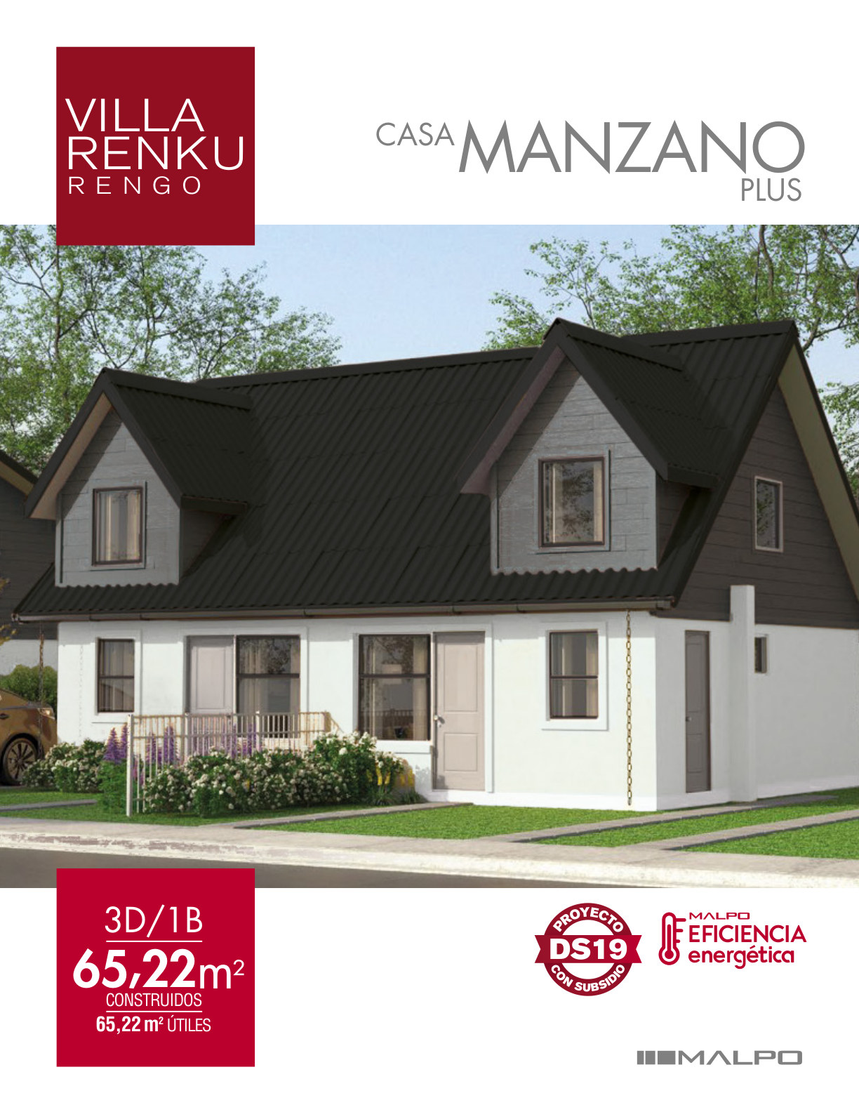 Casa Manzano Plus Villa Renku Rengo, imagen oficial del brochure