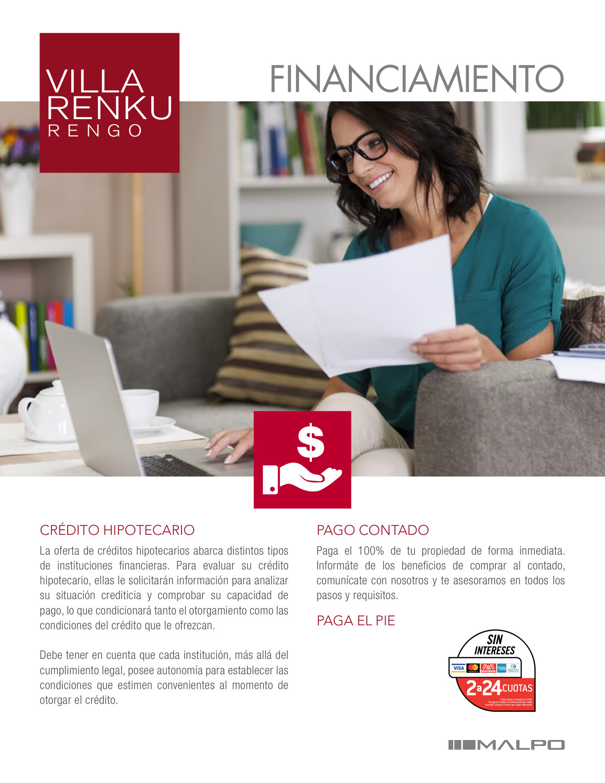 Página oficial de financiamiento Villa Renku Rengo